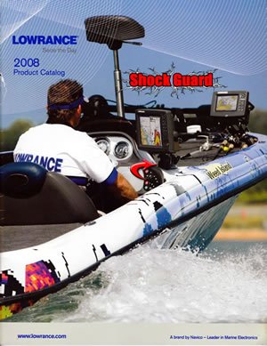 Shockguard Makes the2008 product cover of Lowrance!